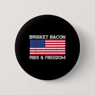 Chapa Redonda De 5 Cm Brisket Bacon Ribs & amp; Freedom Grill Bbq Meat S