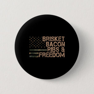 Chapa Redonda De 5 Cm Brisket Bycon Ribs Y Freedom Grill Bbq Funny Mea