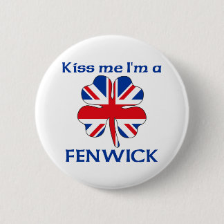 Chapa Redonda De 5 Cm Británicos personalizados me besan que soy Fenwick