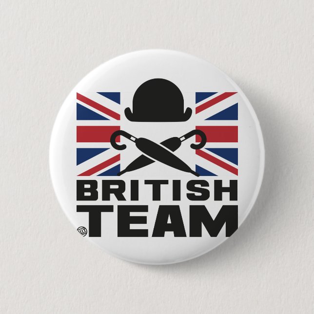 CHAPA REDONDA DE 5 CM BRITISH EQUIPO 2 (Anverso)