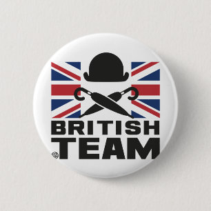 CHAPA REDONDA DE 5 CM BRITISH EQUIPO 2