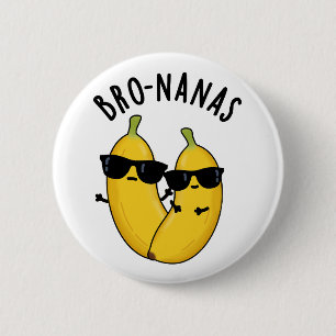 Chapa Redonda De 5 Cm Bro-nanas Fruta Divertida Plátano con Juego de Pal