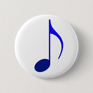 Chapa Redonda De 5 Cm Broche (Botton) Colcheia Azul