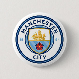 Chapa Redonda De 5 Cm Broche de Manchester City