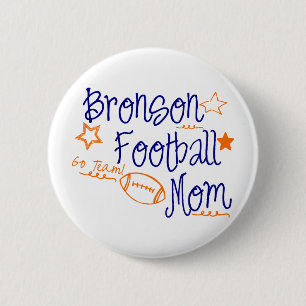 Chapa Redonda De 5 Cm Bronson Football Mom