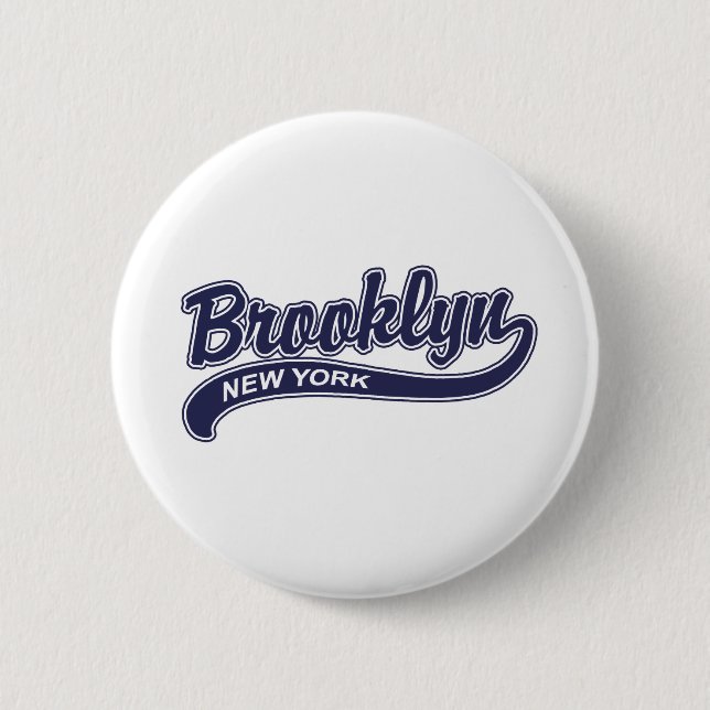 Chapa Redonda De 5 Cm Brooklyn (Anverso)