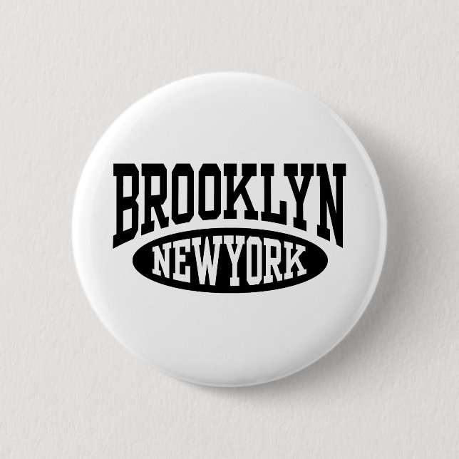 Chapa Redonda De 5 Cm Brooklyn (Anverso)