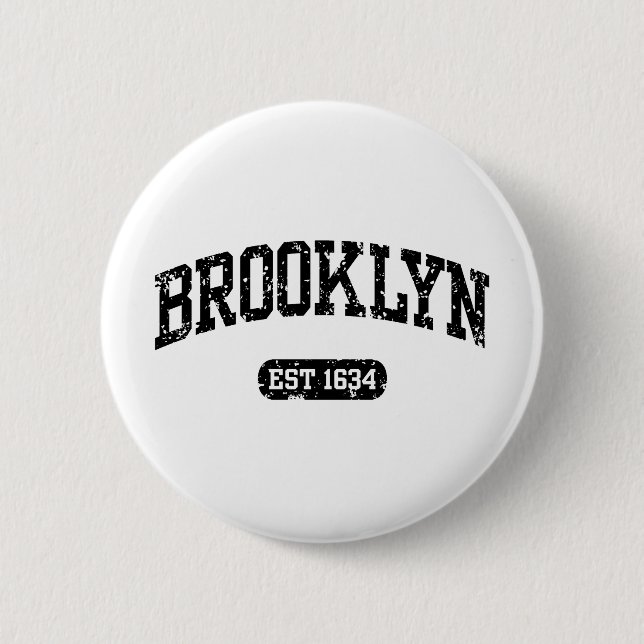 Chapa Redonda De 5 Cm Brooklyn (Anverso)