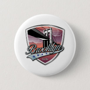 Chapa Redonda De 5 Cm Brooklyn Design Silver