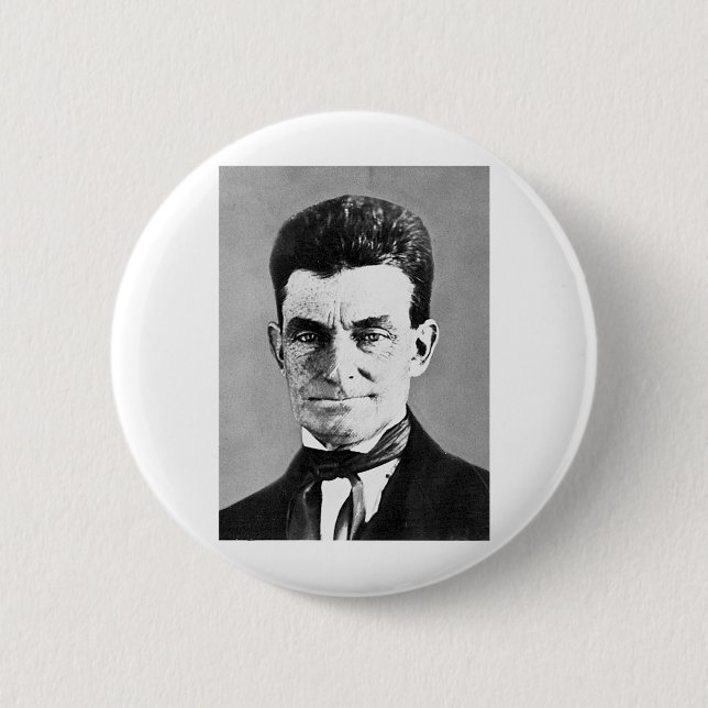 Chapa Redonda De 5 Cm Brown - John / Mártir del Norte abolicionista (Anverso)