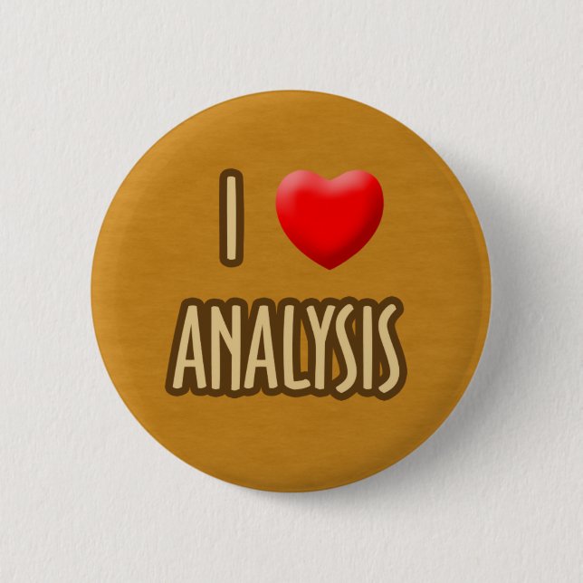 CHAPA REDONDA DE 5 CM BROWN MODEL - I LOVE ANALYSIS (Anverso)