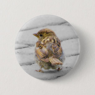 Chapa Redonda De 5 Cm Brown Sparrow