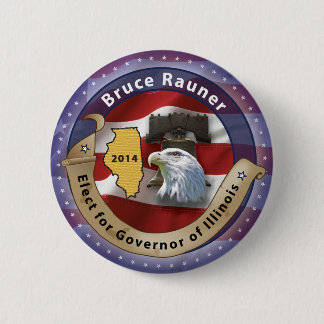 Chapa Redonda De 5 Cm Bruce Rauner