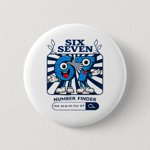 Chapa Redonda De 5 Cm Bruh 67 Seis Siete 6-7 Talian Brainrot Meme Para N