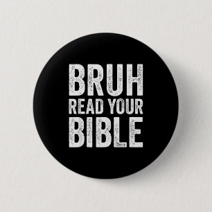 Chapa Redonda De 5 Cm Bruh Lee Su Biblia Divertido Humor Cristiano Fe R