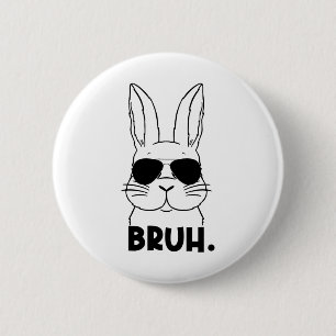 Chapa Redonda De 5 Cm Bruh Meme Easter Day Gracioso Bunny Eggys Adolesce