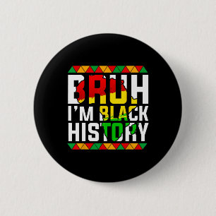 Chapa Redonda De 5 Cm Bruh soy Mapa de África Historia Negra Melanina Af