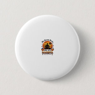 Chapa Redonda De 5 Cm Bruja de Halloween de café de calabaza Barista esc