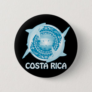 Chapa Redonda De 5 Cm Buceo con tiburones del arrecife del Caribe Costa 