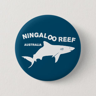 Chapa Redonda De 5 Cm Buceo De Tiburón En Australia, Arrecife Ningaloo