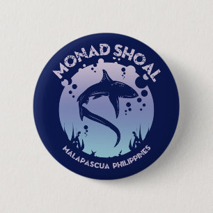 Chapa Redonda De 5 Cm Buceo de Tiburones en Monad Shoal