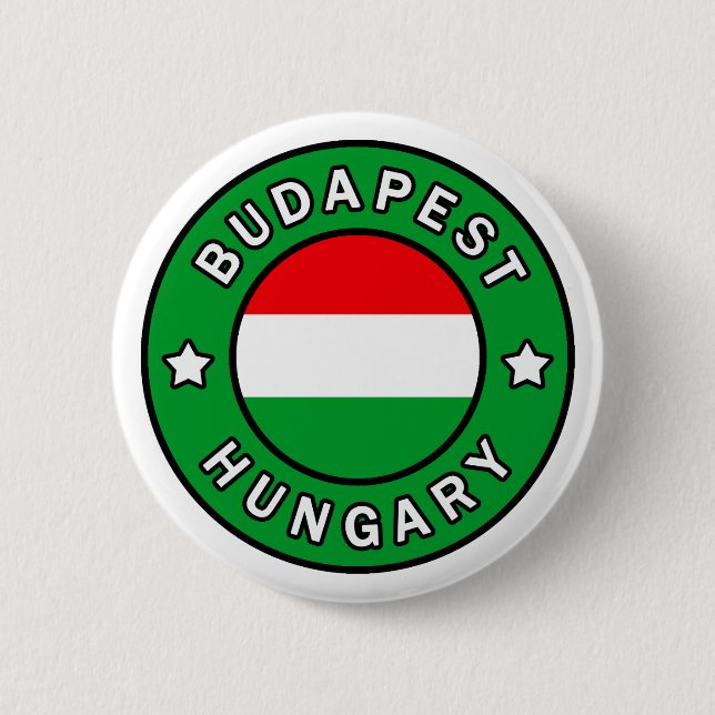 Chapa Redonda De 5 Cm Budapest Hungría (Anverso)