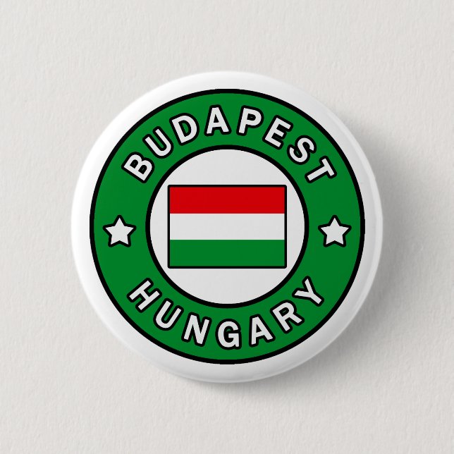 Chapa Redonda De 5 Cm Budapest Hungría (Anverso)