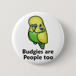 Chapa Redonda De 5 Cm Budgies es gente también
