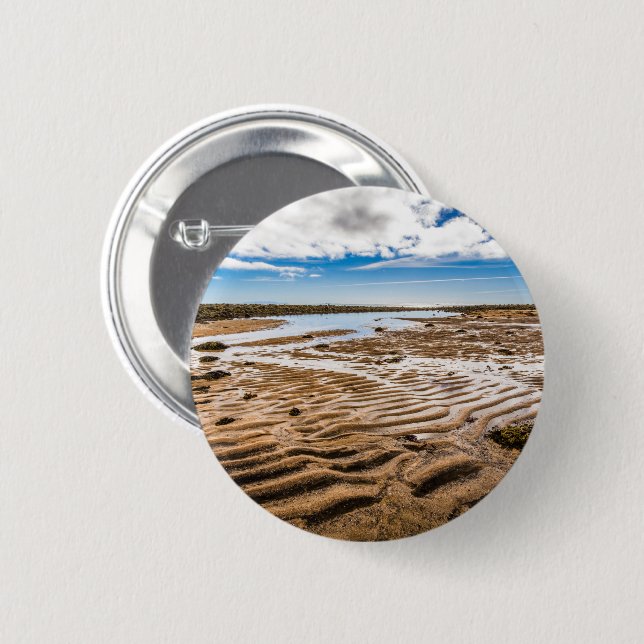 Chapa Redonda De 5 Cm Budir Beach, Iceland (Anverso y reverso)