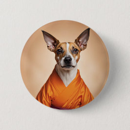 Chapa Redonda De 5 Cm Budista brasilero