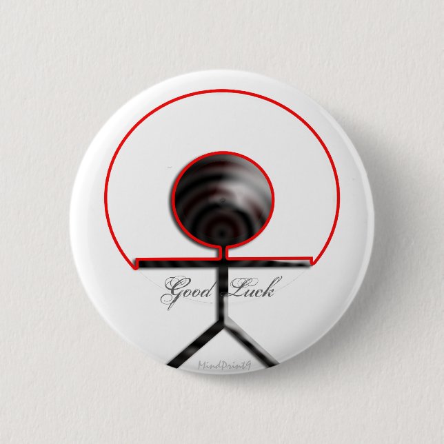 Chapa Redonda De 5 Cm Buena suerte (Anverso)