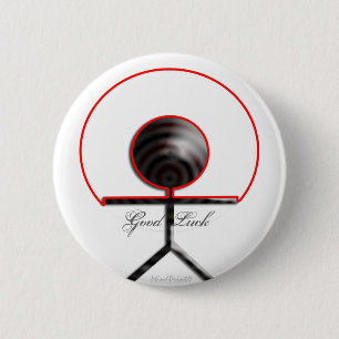 Chapa Redonda De 5 Cm Buena suerte