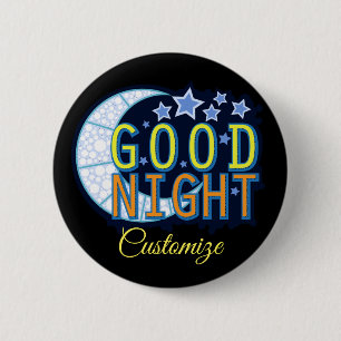 Chapa Redonda De 5 Cm Buenas noches Crescent Moon Thunder_Cove
