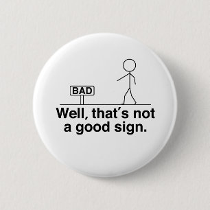 Chapa Redonda De 5 Cm Bueno, eso no es una buena señal