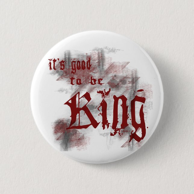 Chapa Redonda De 5 Cm Bueno ser rey Button (Anverso)
