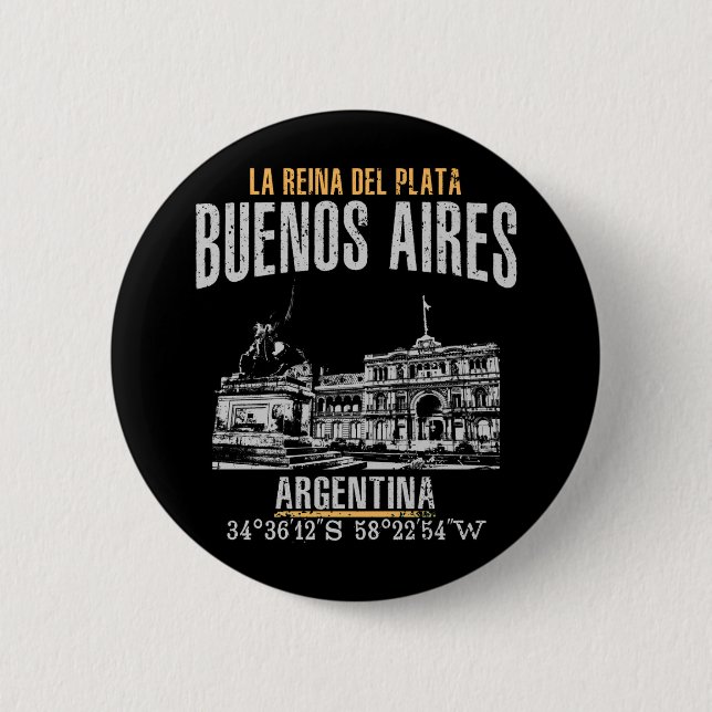 Chapa Redonda De 5 Cm Buenos Aires (Anverso)