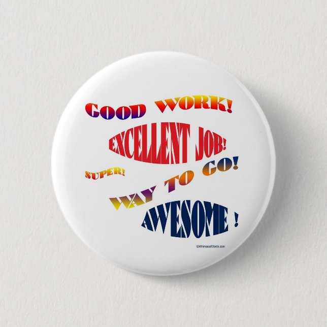 CHAPA REDONDA DE 5 CM BUENOS BOTONES DEL TRABAJO (Anverso)