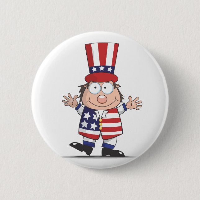 Chapa Redonda De 5 Cm Buenos Estados Unidos (Anverso)