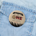 Chapa Redonda De 5 Cm Búfalo de bosque rústico colocado salvaje en un Ba<br><div class="desc">Estos botones son perfectos para quien tenga una ducha de bebé este año. Este diseño es fácil de personalizar con la redacción de su evento especial y sus invitados estarán encantados cuando vean estos fabulosos botones de fiesta. Se pueden encontrar elementos coincidentes en la colección.</div>