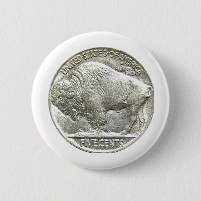 CHAPA REDONDA DE 5 CM BUFFALO NICKEL (Anverso)