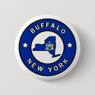 Chapa Redonda De 5 Cm Buffalo Nueva York