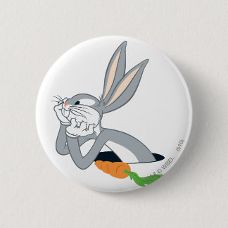 Chapa Redonda De 5 Cm BUGS BUNNY™ con Zanahoria