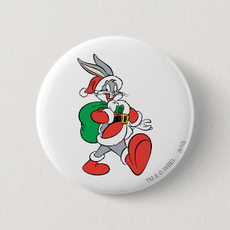 Chapa Redonda De 5 Cm BUGS BUNNY™ Santa