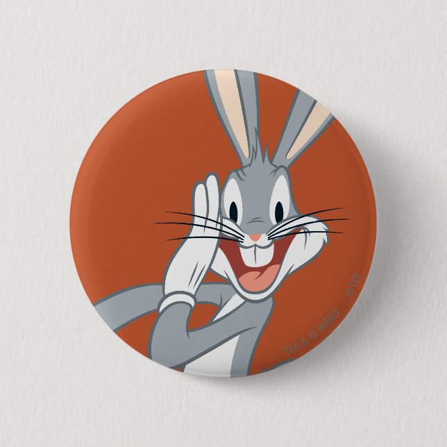 Chapa Redonda De 5 Cm BUGS BUNNY™ Whispering 2 (Anverso)