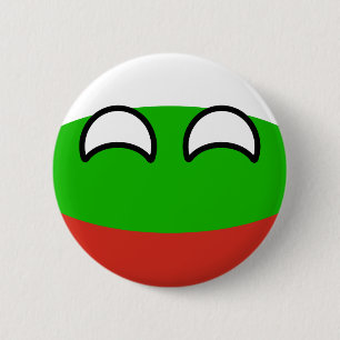 Chapa Redonda De 5 Cm Bulgaria Geeky que tiende divertida Countryball