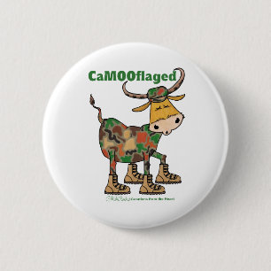 Chapa Redonda De 5 Cm Bull de los camufláculos