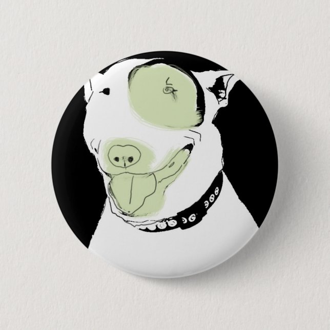 Chapa Redonda De 5 Cm bull terrier (Anverso)