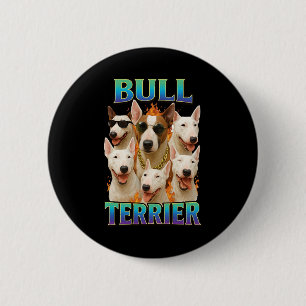 Chapa Redonda De 5 Cm Bull Terrier