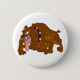 Chapa Redonda De 5 Cm Bulldog