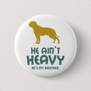Chapa Redonda De 5 Cm Bulldog americano